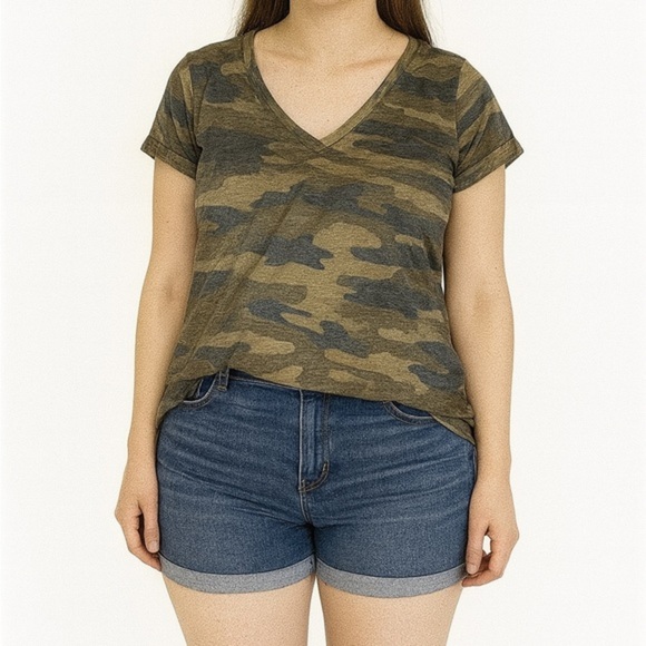Lucky Brand Tops - 5/$25 Lucky Brand Camo V-Neck T-Shirt